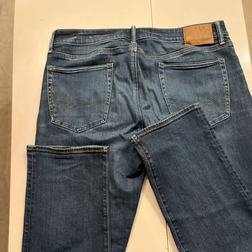 American Eagle Ne(x)t Level Airflex Mens Jeans TWO PAIRS Relaxed Straight  36x34
